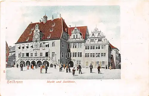 Heilbronn a.N. Markt und Rathaus gl1904 141.900
