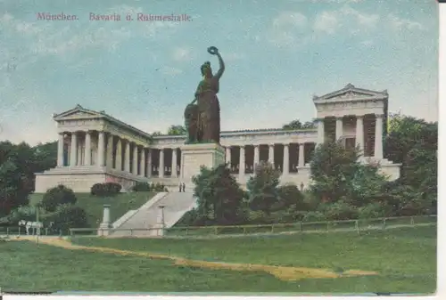 München - Bavaria mit Ruhmeshalle feldpgl1918 216.674