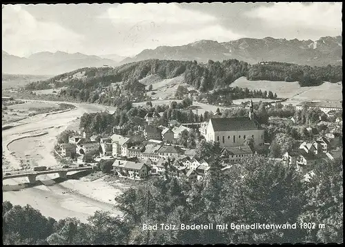 Bad Tölz Badeteil mit Benediktenwand gl1959 139.549