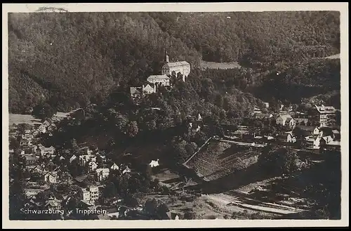 Schwarzburg Blick vom Trippstein gl1929 139.061