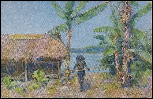 Kolonie: Papua in Neuguinea nach einem Gemälde von P. Müller gl1931 139.216