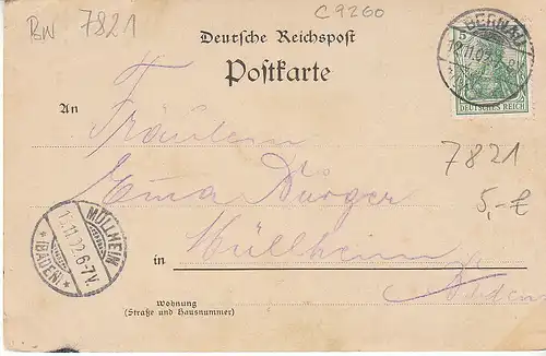 Bernau Schwarzwald Teilansicht gl1902 C9260