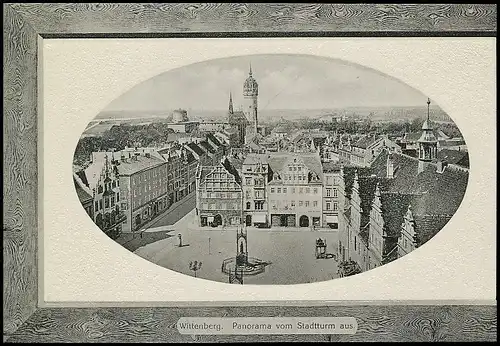 Wittenberg Panorama vom Stadtturm aus ngl 139.928