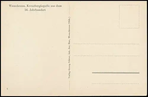 Wessobrunn Kreuzbergkapelle aus dem 16. Jahrhundert ngl 139.253