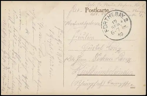 Nürnberg Insel Schütt feldpgl1916 138.488