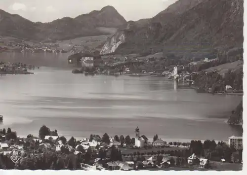 Wolfgangsee Panorama mit Strobl, St. Wolfgang und St. Gilgen gl1964 217.277