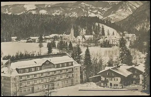 Dorf Kreuth Sanatorium Dr. May mit Panorama gl1929 139.600
