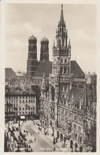München - Rathaus mit Frauenkirche ngl 216.543