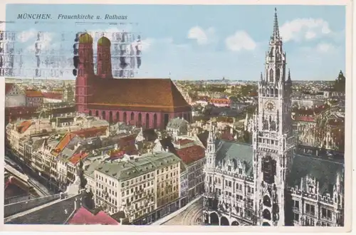 München - Frauenkirche und Rathaus gl1929 216.424