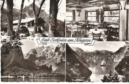 Cafe Seeklause am Königssee Mehrbildkarte ngl C8123