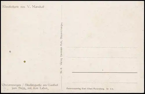 Oberammergau - Partie beim Sternwirt ngl 137.860