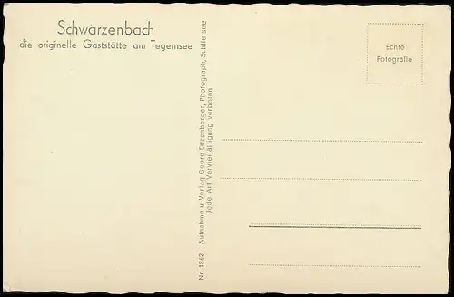 Tegernsee Gaststätte Schwärzenbach Innenansicht ngl 139.635