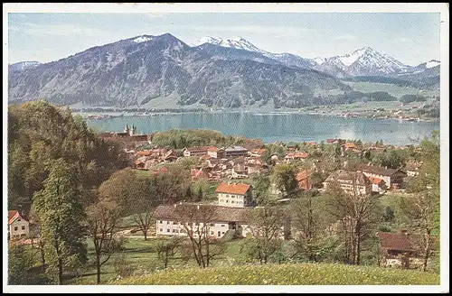 Tegernsee Panorama mit Hirschberg und Kampen ngl 139.656