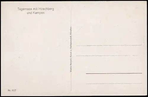 Tegernsee Panorama mit Hirschberg und Kampen ngl 139.656