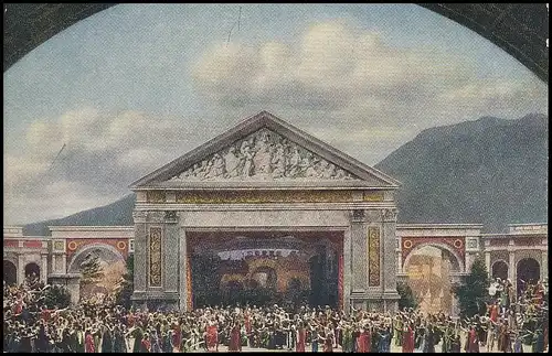 Oberammergau - Passionsspiel 1910 'Einzug in Jerusalem' ngl 137.913