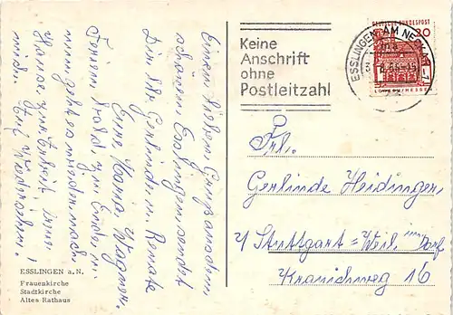 Esslingen a.N. Teilansichten gl1966 142.255