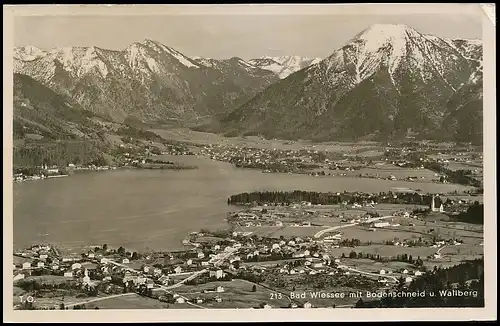 Bad Wiessee Panorama mit Bodenschneid und Wallberg gl1951 139.680