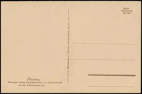 Nürnberg Schreyer'sches Grabdenkmal von Adam Krafft Sebalduskirche ngl 138.581