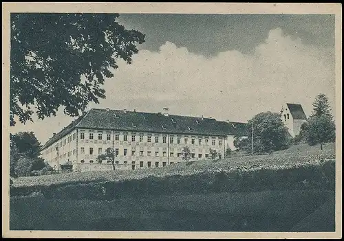 Wessobrunn Kloster Südostecke mit Römerturm ngl 139.254