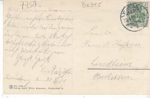 Konstanz Bodensee Johannes Hus-Denkmal gl1909 D0395