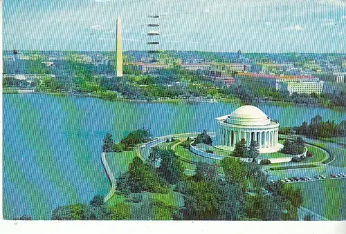 USA Panorama of Washington, D.C., Thomas Jefferson Memorial gl1970 C9411