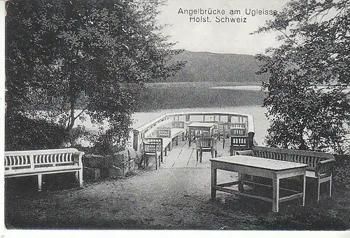 Angelbrücke am Ugleisee Holst.Schweiz gl1918 C8299