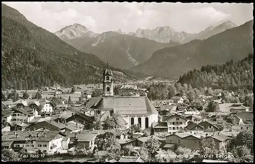 Mittenwald - Panorama mit Tiroler Bergen gl1958 137.949