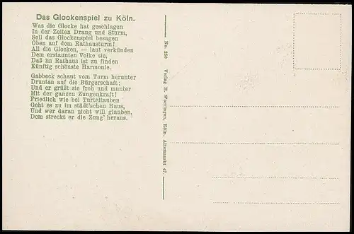 Köln am Rhein Rathaus Glockenspiel Uhr ngl 140.082