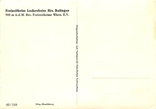 Freizeitheim Lochenheim bei Balingen ngl 142.353