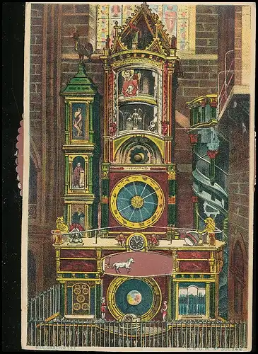 Mechanische Karte: Straßburg Astronomische Münsteruhr ngl 138.676