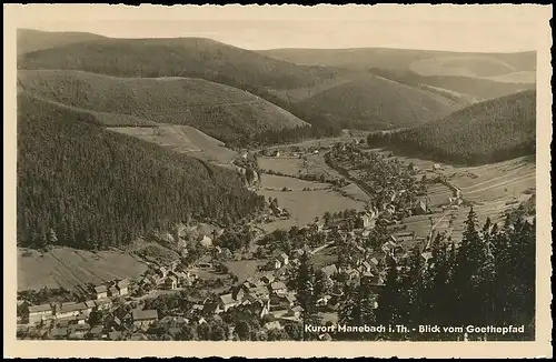 Manebach in Thüringen Panorama gl1964 139.046