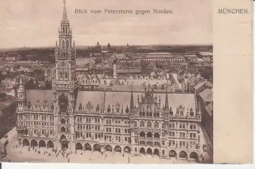 München - Blick vom Petersturm gegen Norden gl1919 216.564