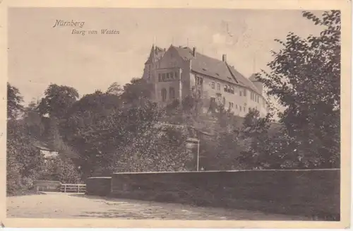 Nürnberg Burg von Westen gl1909 216.865