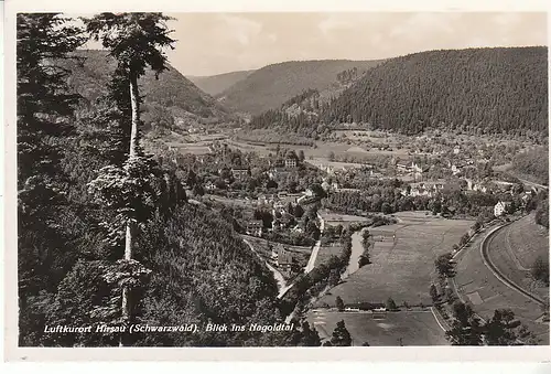 Hirsau Schwarzwald Blick ins Nagold-Tal gl1937 C8418