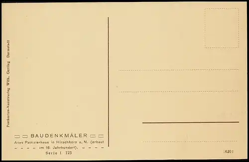 Hirschhorn am Neckar Altes Patrizierhaus ngl 140.175