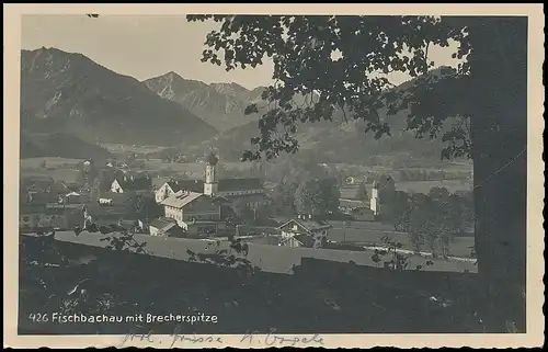 Fischbachau Panorama mit Brecherspitze gl1933 139.413