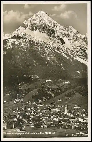 Mittenwald - Panorama gegen Wettersteinspitze gl1936 137.836