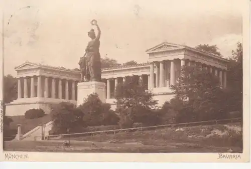 München - Bavaria mit Ruhmeshalle gl1908 216.676