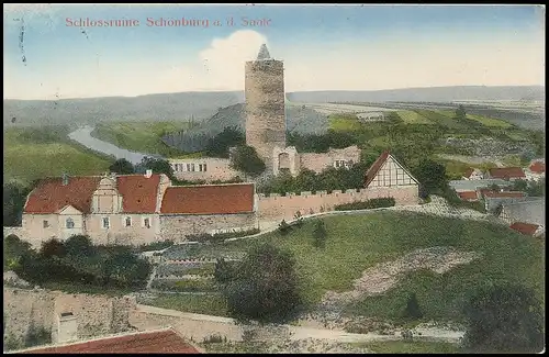 Schlossruine Schönburg an der Saale gl1912 138.974