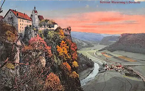 Schloss Werenwag im Donautal gl1912 145.029