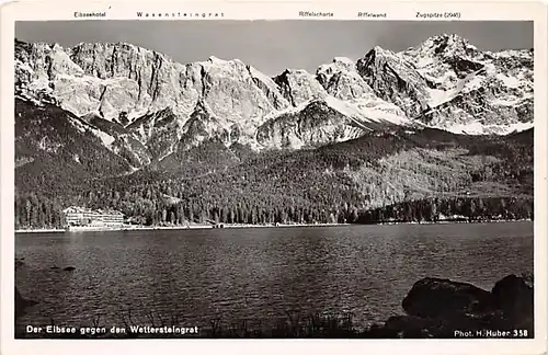 Der Eibsee gegen den Wettersteingrat ngl 144.211