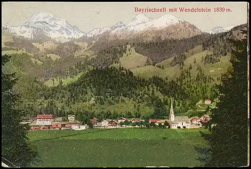 Bayrischzell Panorama mit Wendelstein glca.1930 139.503