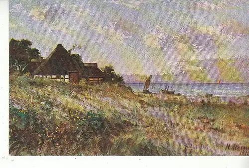 Fischerhaus an der Küste ngl D0547