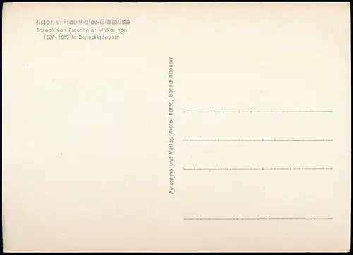 Benediktbeuern Histor. v. Fraunhofer-Glashütte ngl 139.528