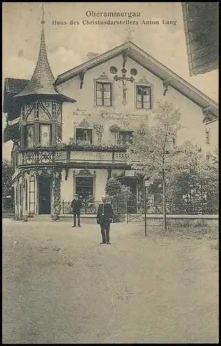 Oberammergau - Haus des Christus-Darstellers Anton Lang gl1942 137.792