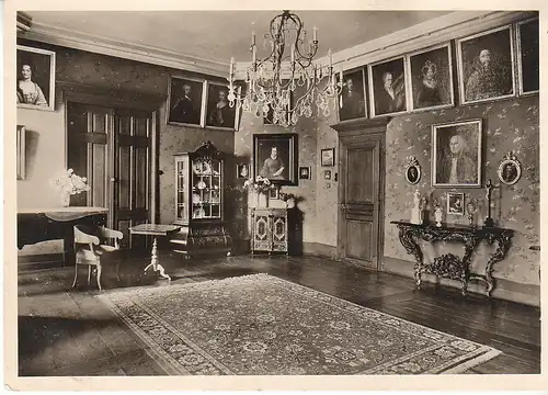 Burg Hülshoff bei Münster Saal mit Annettes Bild ngl C8371
