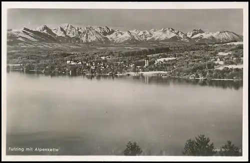 Tutzing am Starnberger See Panorama mit Alpenkette ngl 139.297