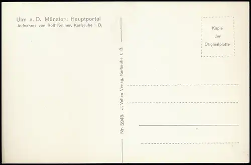 Ulm a.D. Münster Hauptportal ngl 140.429