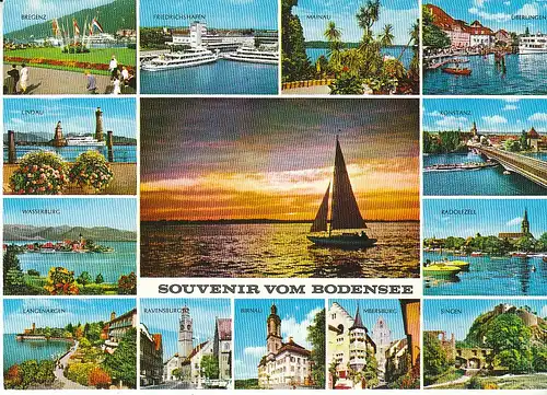 Insel Mainau Bodensee Mehrbildkarte ngl C9581