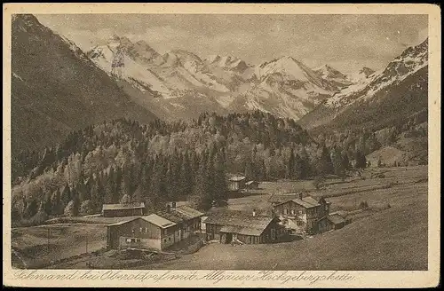 Schwand bei Oberstdorf im Allgäu mit Alpen gl1931 138.107
